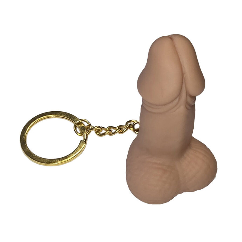 Diablo picante - whistle keychain in the shape of a penis in flesh color