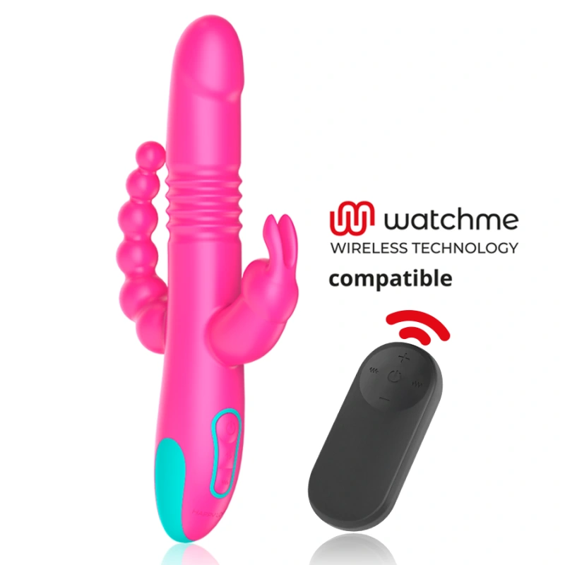 Happy loky - donald triple stimulation: anal, g-spot & clitoral watchme wireless technology compatib