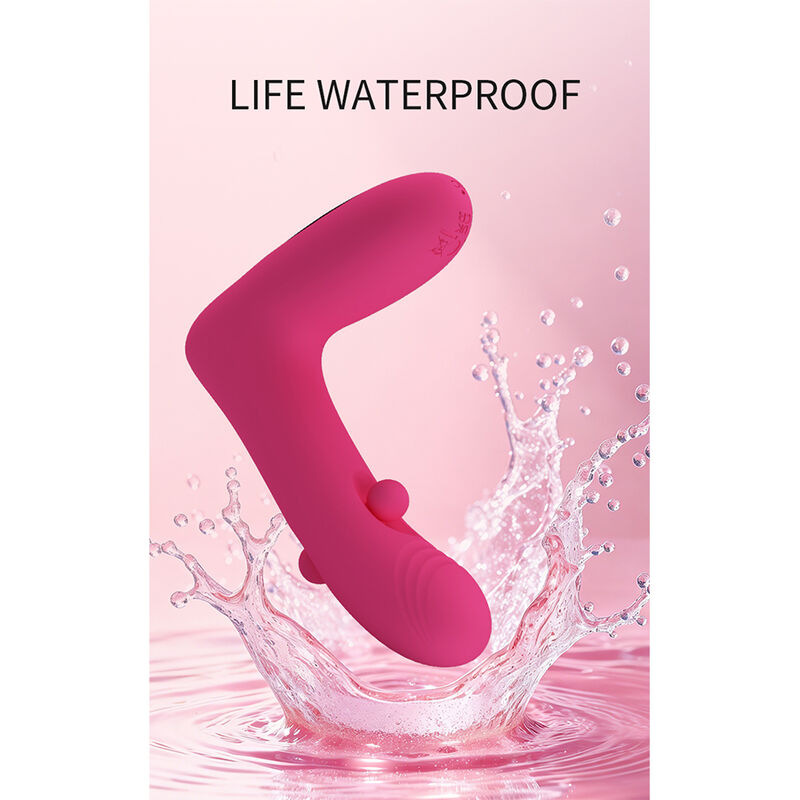 Pretty love - duden rechargeable silicone vibrator 12 vibration modes and 3 rocking modes pink 10