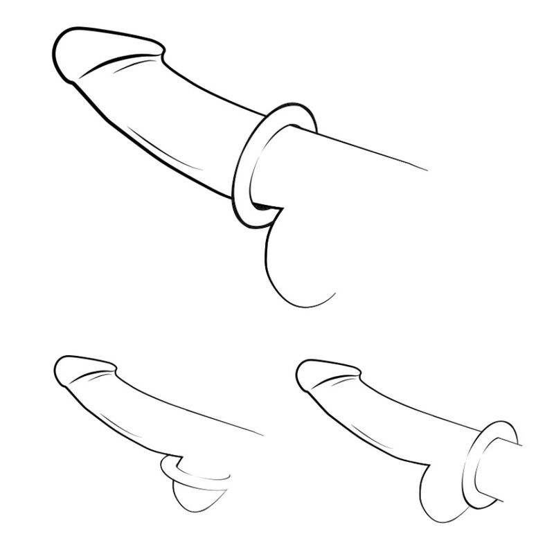 Romp - remix trio set of 3 purple silicone penis rings 8