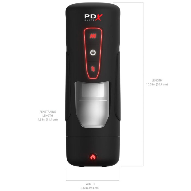 Pdx elite - milk me hotter automatic masturbator with thrusting and heat effect vibration 3