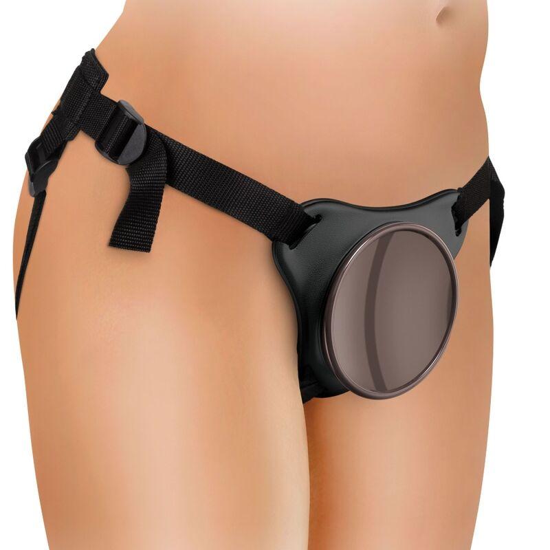 King Cock - Elite Deluxe Adjustable Harness Kit Ring With Testicles & Dildo 20.3 Cm 4