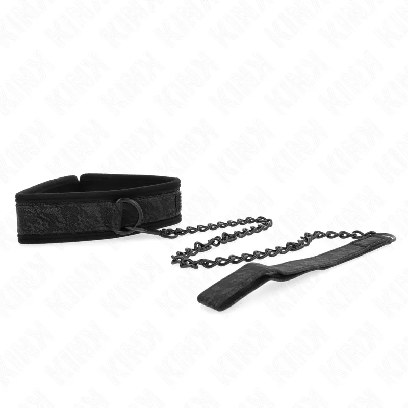 Kink - Basic Model Collar With Leash 77 Cm Model 5 Ajustable 34-54 Cm X 5 Cm 2