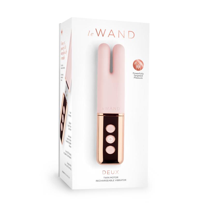 Le Wand - Deux Twin Motor Rechargeable Vibrator Rose Gold 5