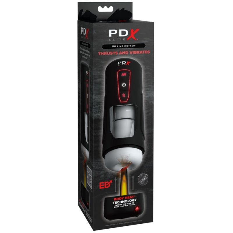 Pdx elite - milk me hotter automatic masturbator with thrusting and heat effect vibration 6
