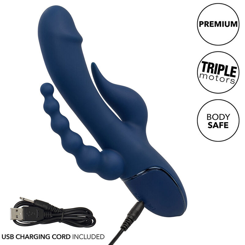 Calexotics - vibrator triple orgasm blue 9