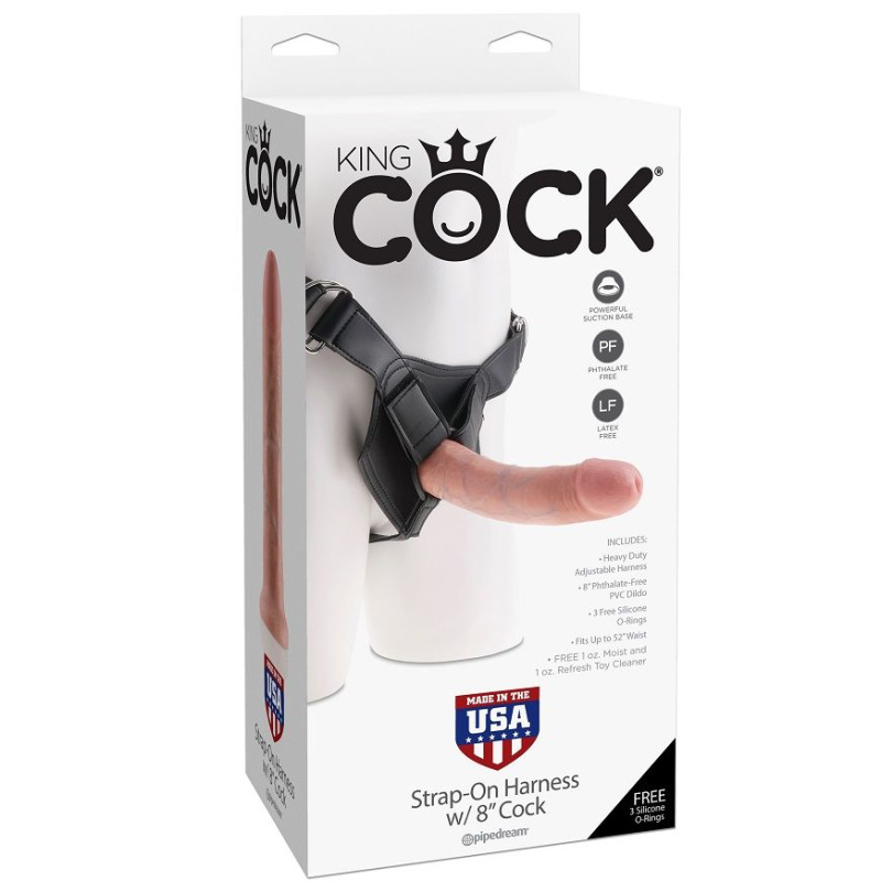 King cock - harness with realistic penis 20.3 cm