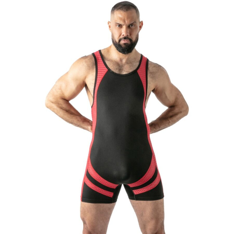 Locker gear - open access singlet red xl 4