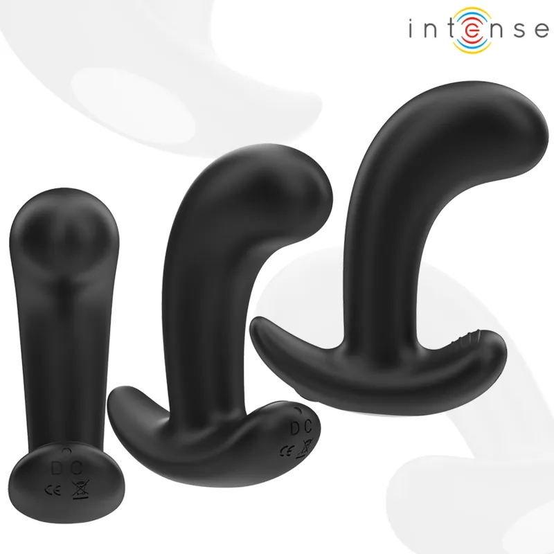 Intense - chandler anal plug 10 vibrations black remote control 2