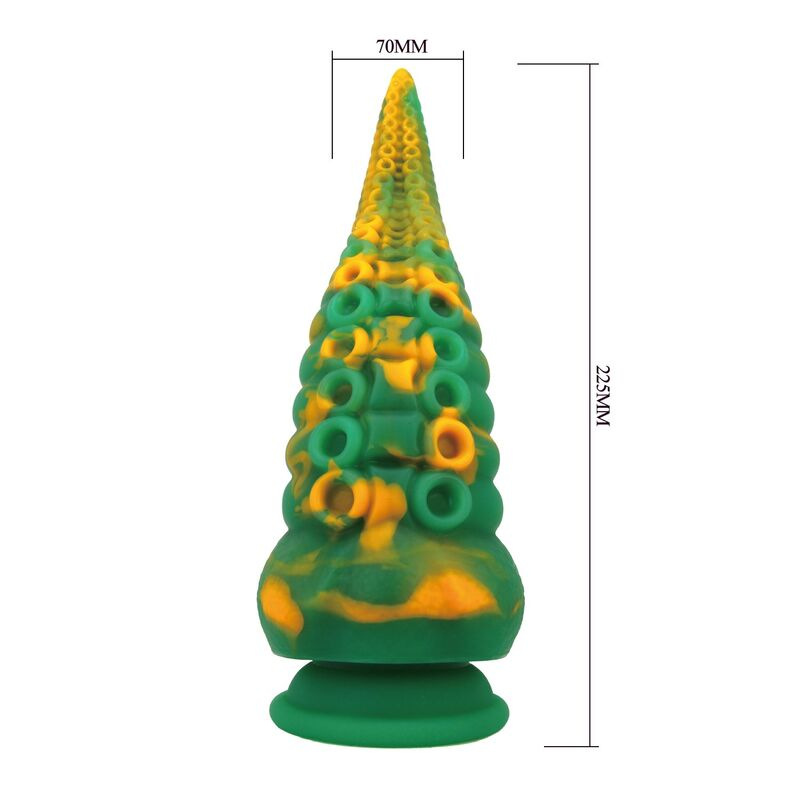 Power monsters - abyssal colossus bicolor fantasy silicone dildo 22.5 cm Ø 6 cm 5