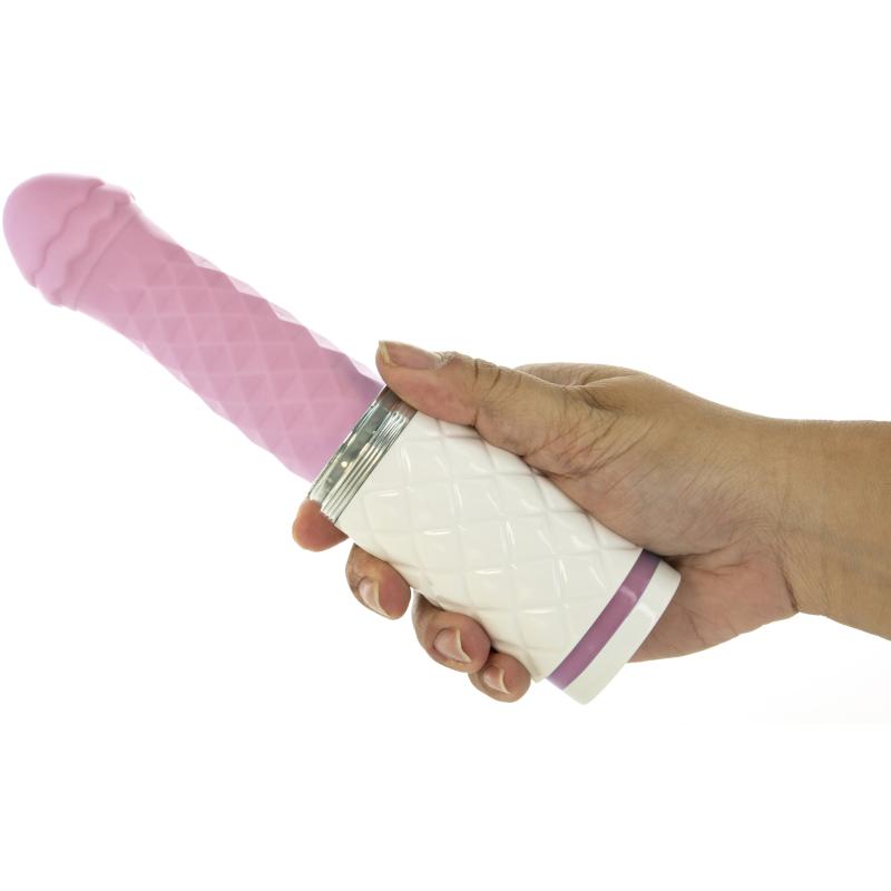 Pillow Talk - Feisty Thrusting Vibrator Pink