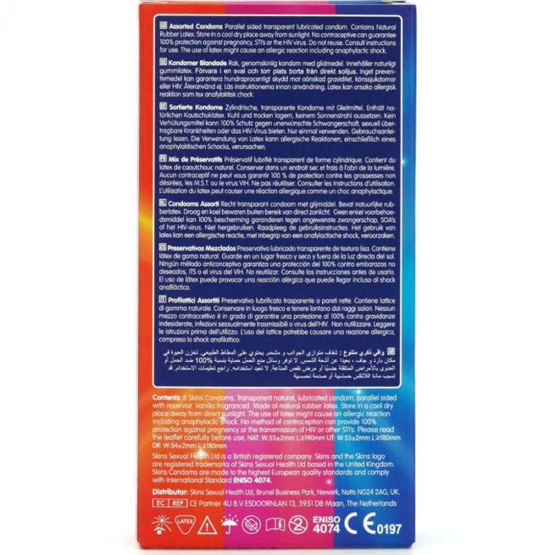 Skins - assorted premium condoms pack 8 3