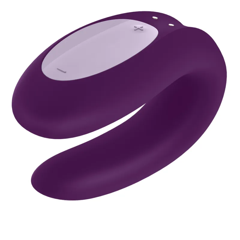Satisfyer Double Joy Con App Purple - Vibrátor Pre Páry