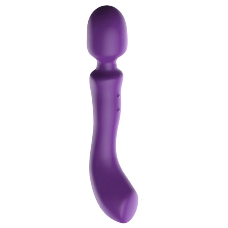 She.e.o - double-ended vibrating massager wand purple 1