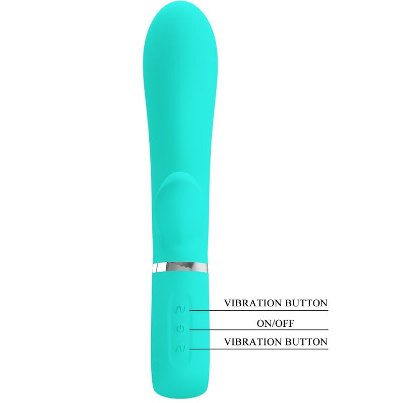 Pretty love - thomas multifunction g-spot vibrator aqua green 5