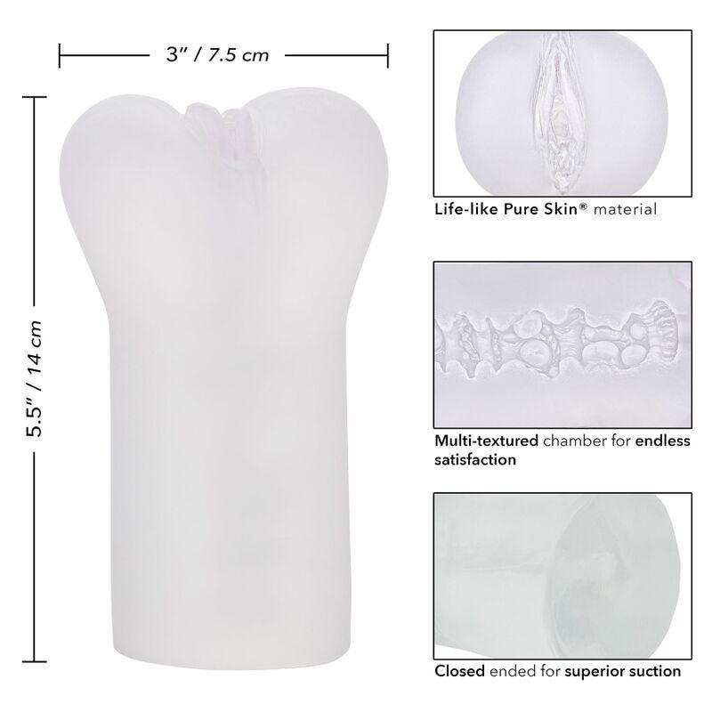 Calex Boundless Vulva Stroker - Transparent 3