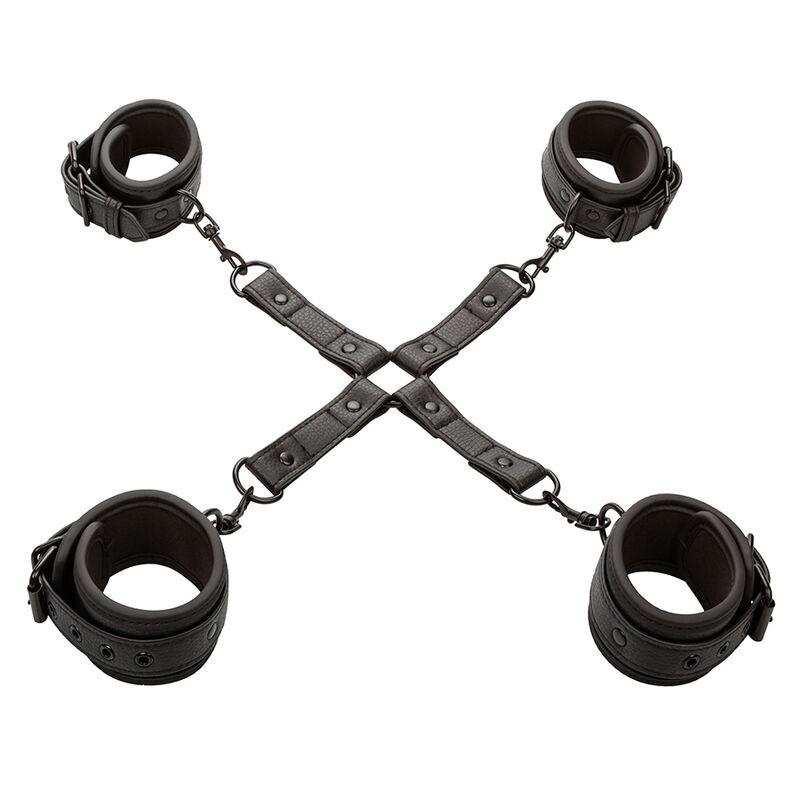 Calexotics - Nocturnal Hog Tie Connector Cuero Ajustable Black