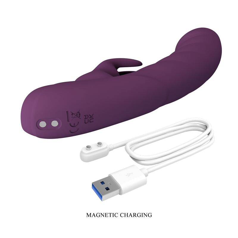 Pretty love - harper rechargeable rabbit vibrator 10 functions purple 7