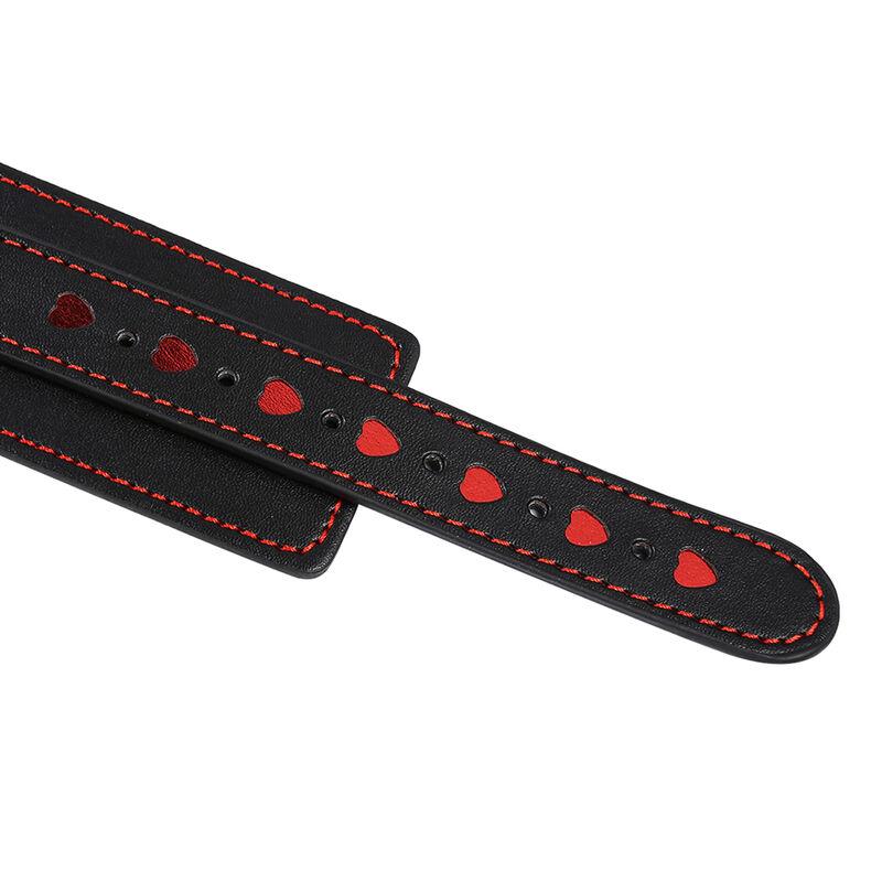 Ohmama Fetish Wrist Restraints With Heart Inlay 1