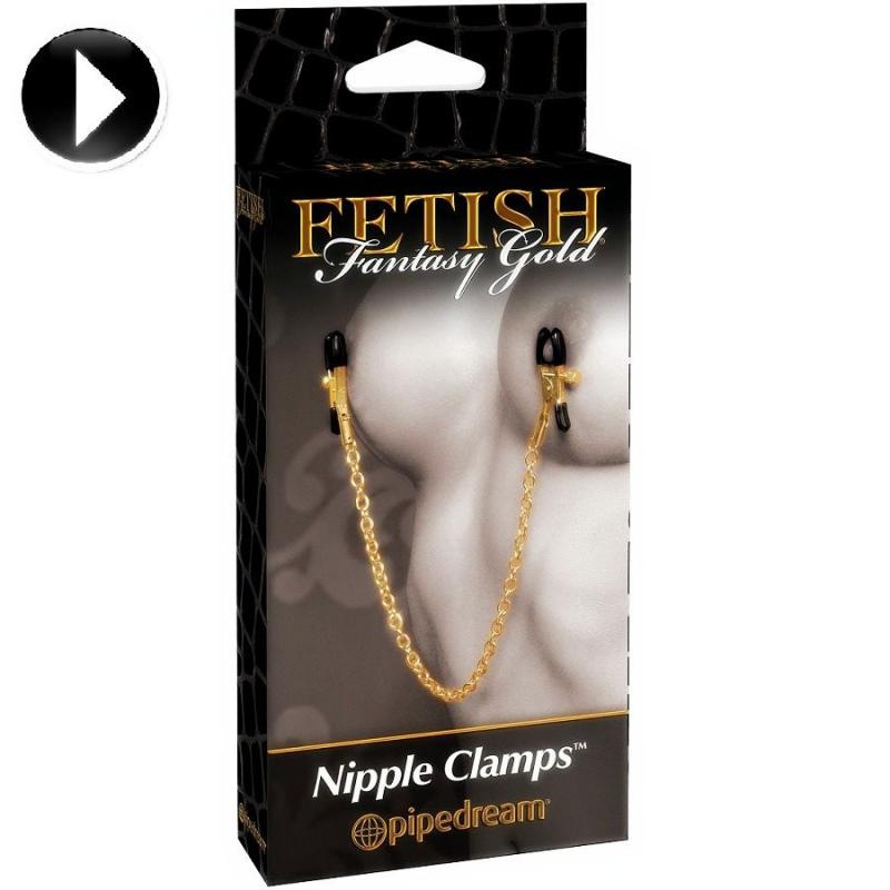 Fetish Fantasy Gold Nipple Clamps