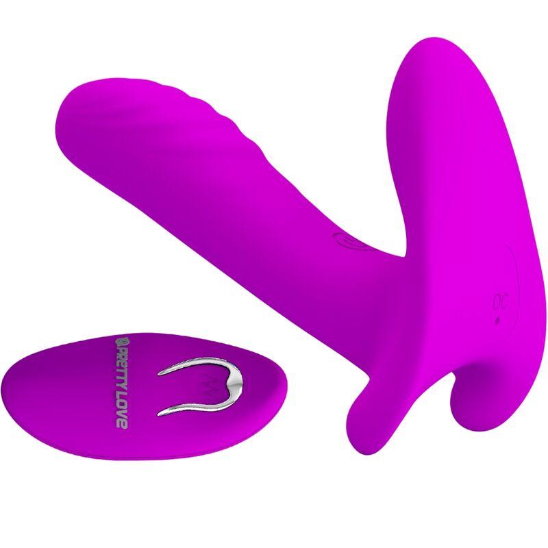 Pretty love - massager & vibrator 12 vibrations remote control purple 1