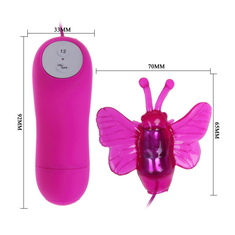 Baile - cute secret butterfly stimulator vibrator 12v 4