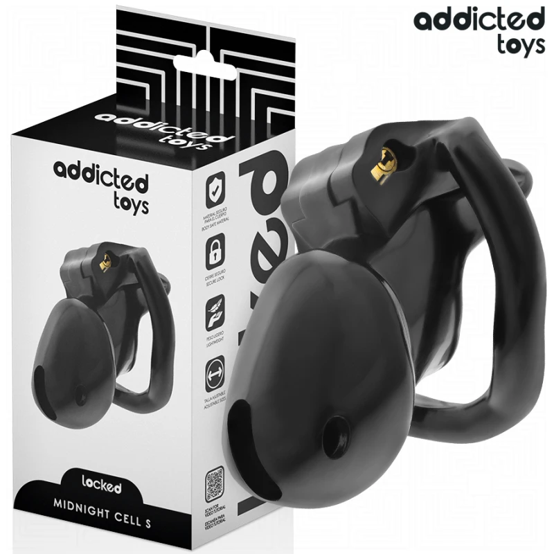 Addicted toys locked - mindnight cell penis cage size s 4.8 cm