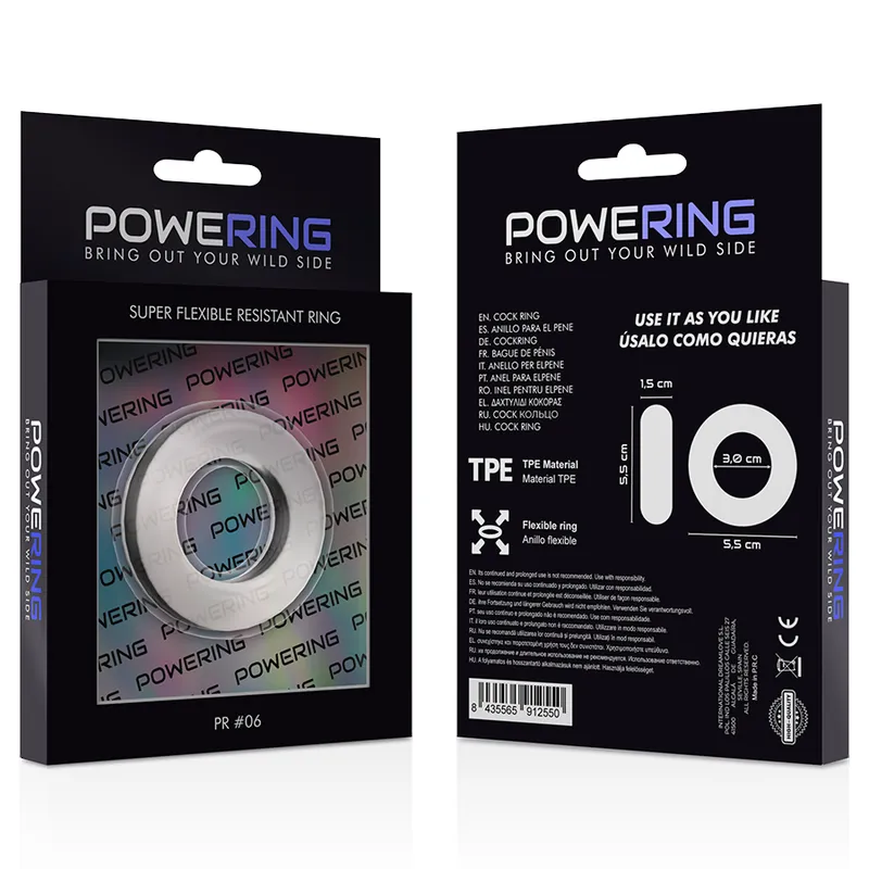 Powering Super Flexible Resistant Ring  5.5cm Pr06 Clear 11