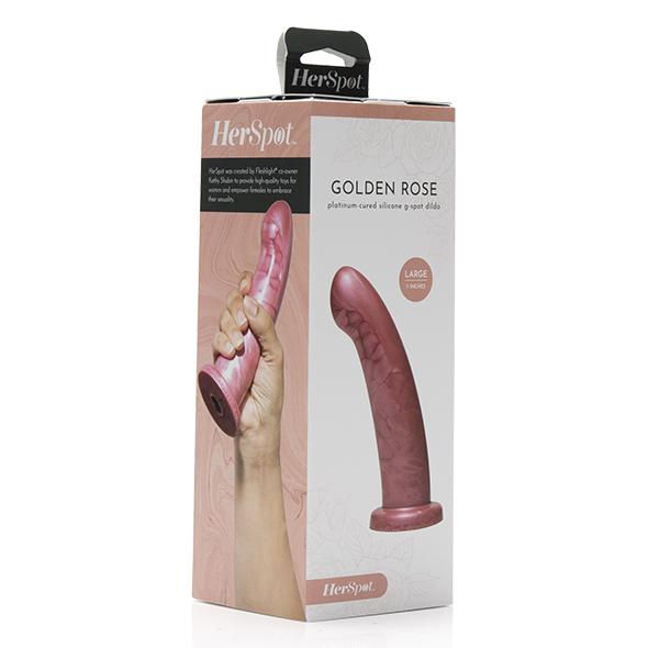 Fleshlight - Herspot Dildo Golden Rose Large Pink