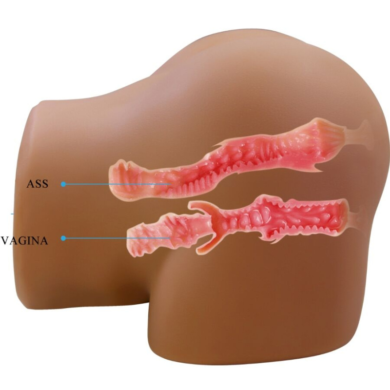 Crazy bull - geriann realistic female butt vibrator and sucker with sound 5.5 kg 6