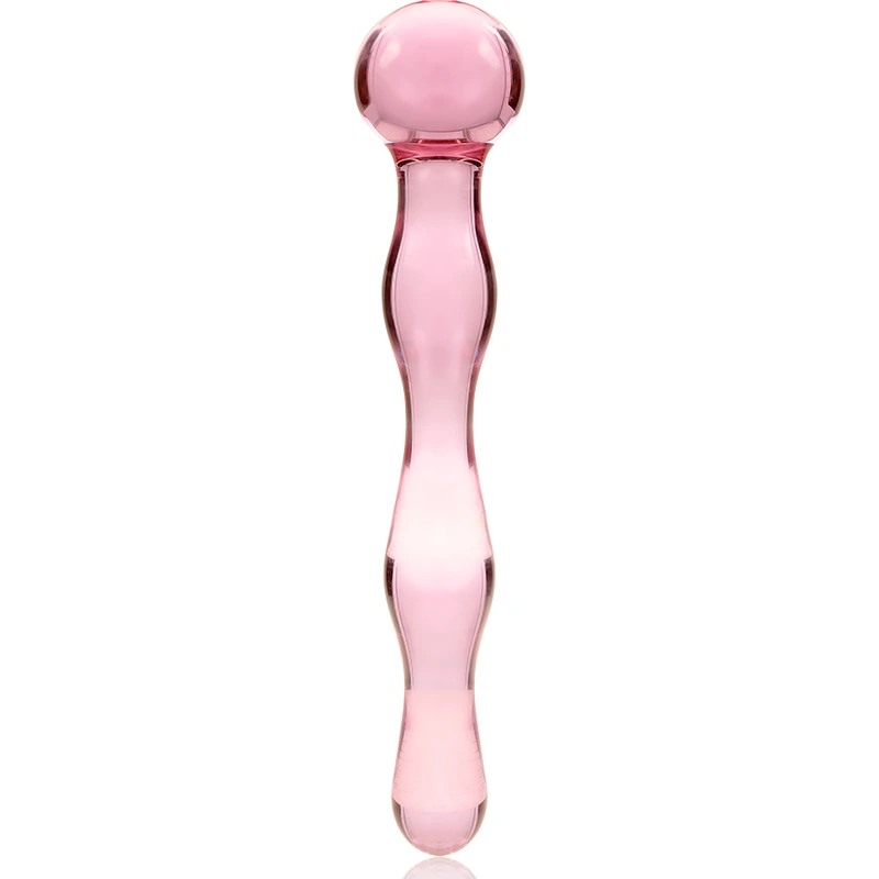 Nebula series by ibiza - model 13 dildo borosilicate glass pink 18 cm -o- 3.5 cm 4
