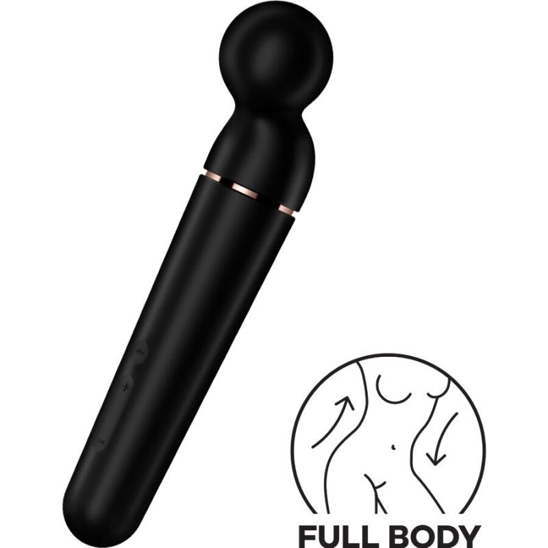 Satisfyer - Planet Wand-Er Black - Masážna hlavica 4