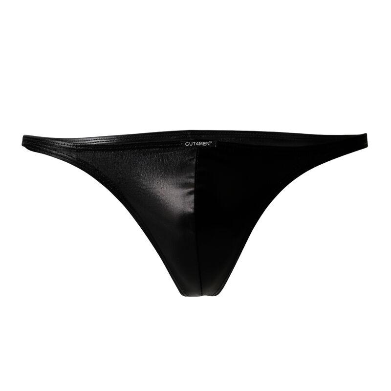 Cut4men - Brazilian Brief Black Leatherette S