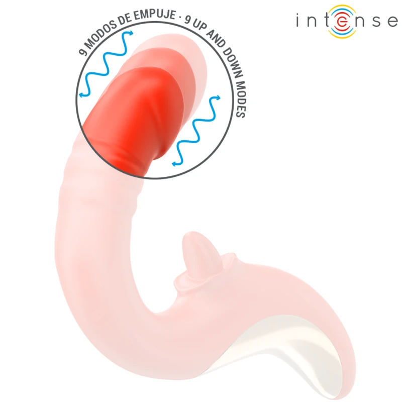 Intense - paulina vibrator and stimulator in u shape red 4