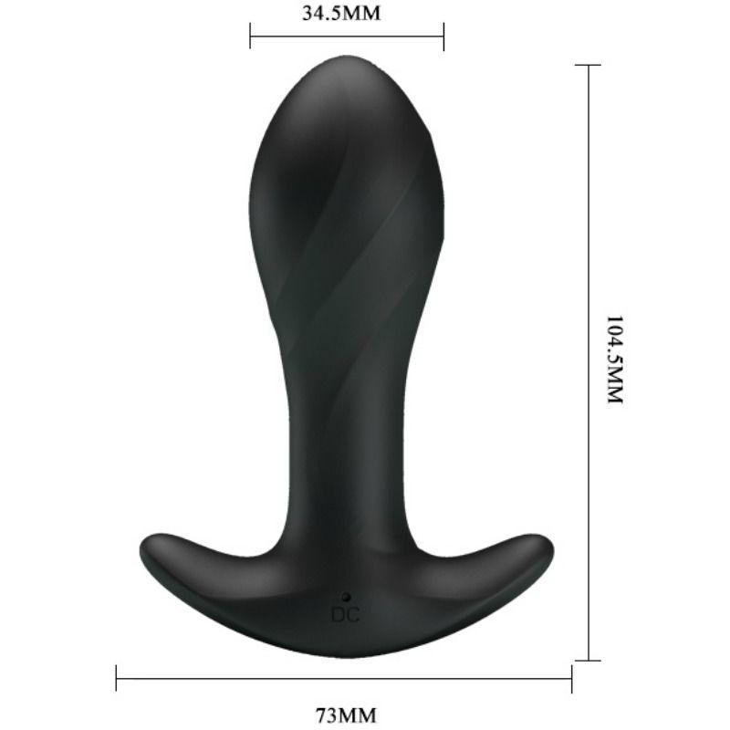Pretty Love Anal Plug Massager Black 1