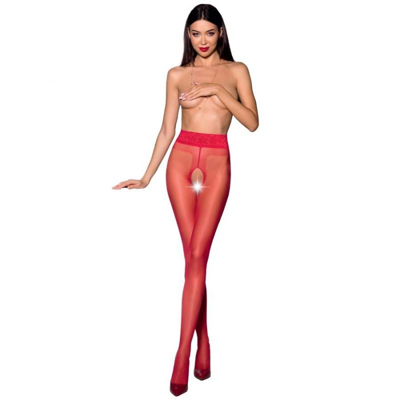 Passion Woman Tiopen 001 Red Stockings Size 3/4