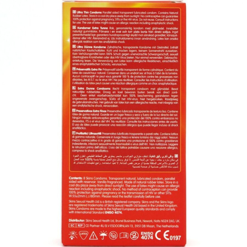 Skins - ultra thin premium condoms pack 8 3