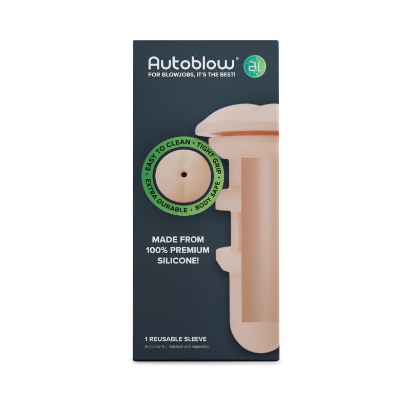 Autoblow - A.I. Silicone Anal Sleeve Beige