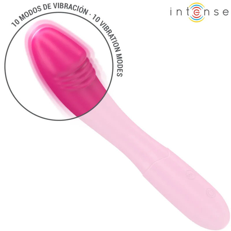 Intense - belinda vibrator 19 cm flexible 10 vibrations pink 2