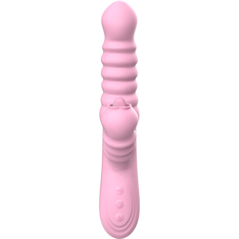 Armony - vibrator multifunction with stimulating tongue heat effect pink 3