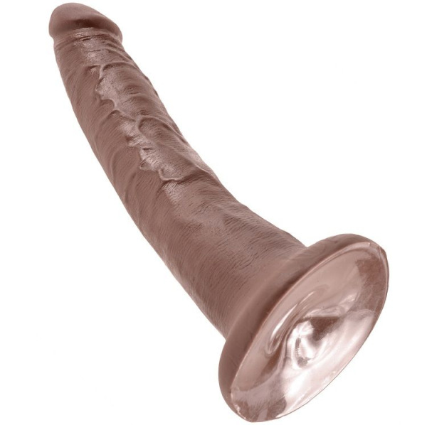 King cock - 7 dildo chocolate 17.8 cm 4