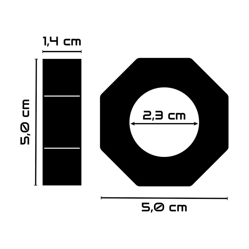 Powering Super Flexible Resistant Ring  5cm Pr10  Clear 3