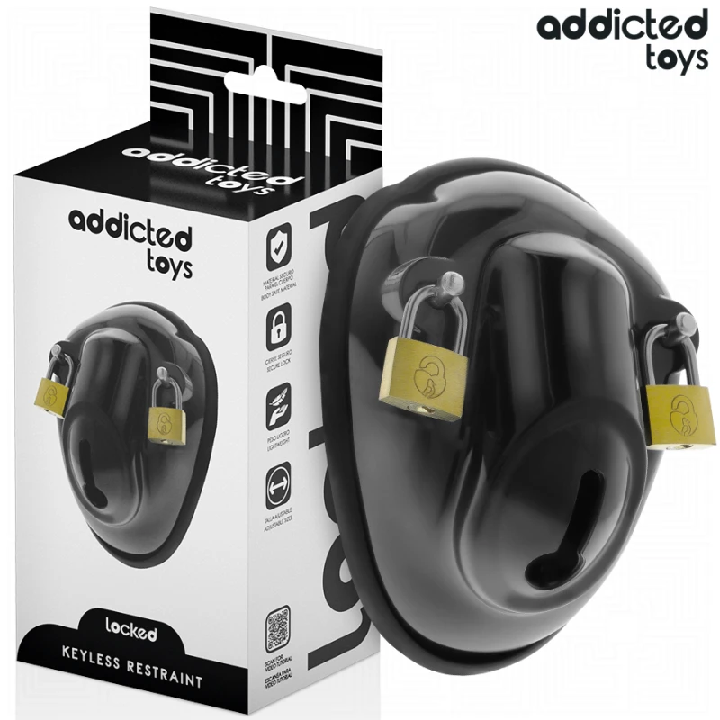 Addicted toys locked - keyless restraint penis cage 11.5 cm