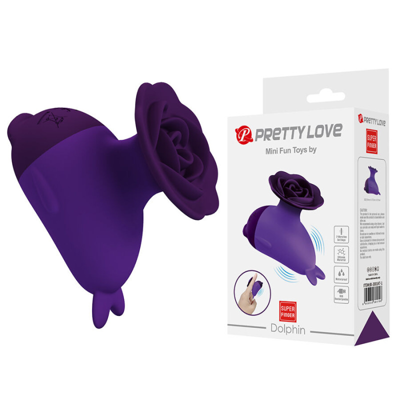 Pretty love - dolphin mini vibrator with clip