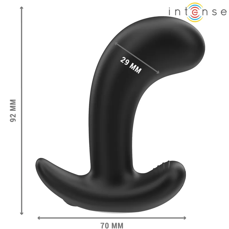 Intense - chandler anal plug 10 vibrations black remote control 1