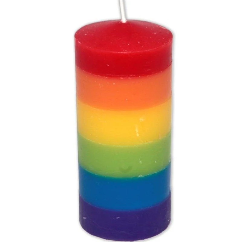 Pride - big candle with lgbt flag