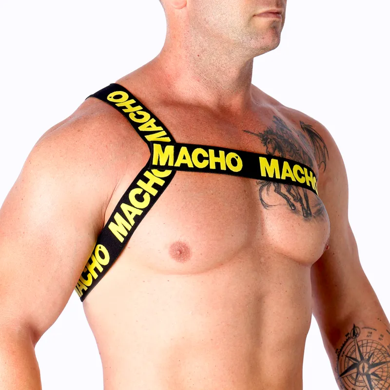 Macho - Roman Harness Yellow S/M 1