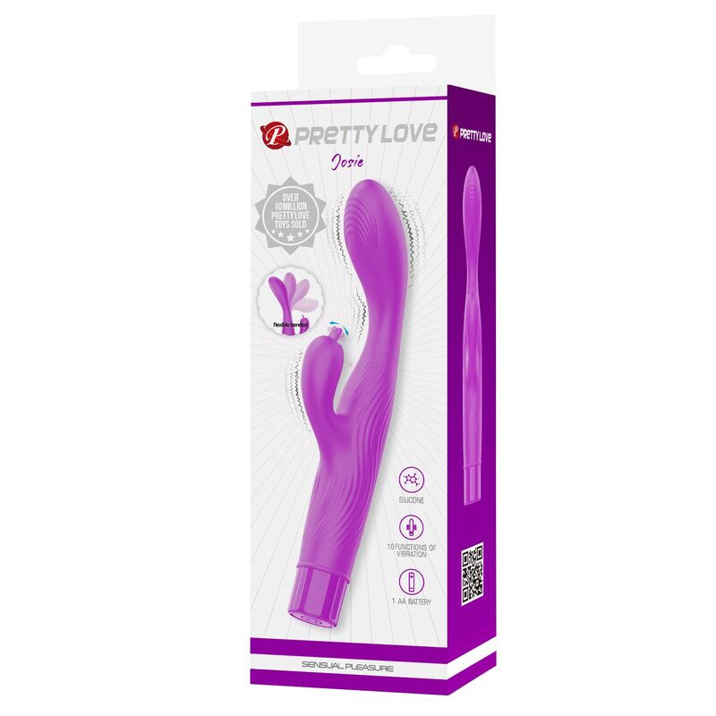 Pretty love - jene dual stimulation g-spot and clitoral vibrator purple 1