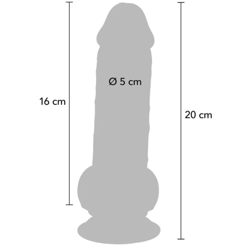 Get real - deluxe realistic penis with testicles extra thick 20 cm 3
