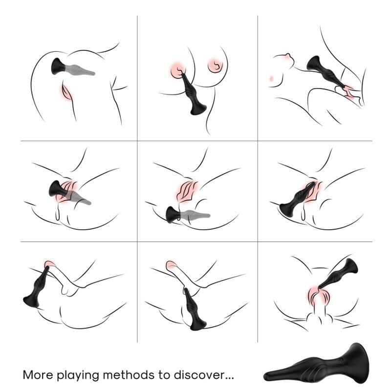 Armony - Vibrator & Anal Plug Remote Control Black 1